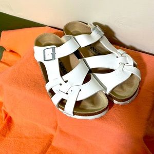 White Birkenstock Summer Sandals